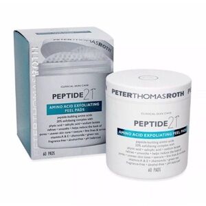 ⚫️ Peter Thomas Roth Peptide 21 Amino Acid Exfoliating Peel Pads 60 Count NIB